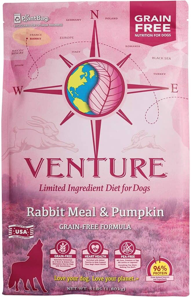 holistic-venture-venture grain free rabbit bag